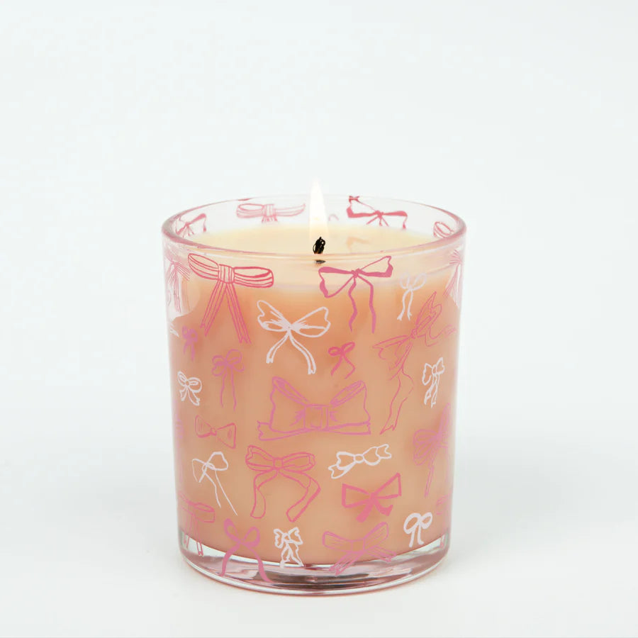 Sweet Grace Pink Bow Candle | Bridgewater Candle Company-Candle-Bridgewater-Bridgewater,FD 11/1/25-The Twisted Chandelier
