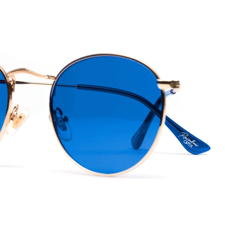 RainbowOPTX Sunglasses Round - Blue-Accessories-Rainbow Optx-Faire-The Twisted Chandelier