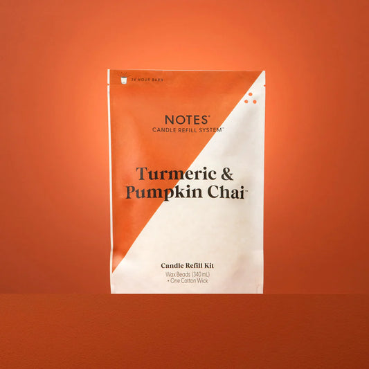 NOTES® Sustainable Candle Refill Kit - Turmeric & Pumpkin Chai-Candles-Notes Candles-The Twisted Chandelier