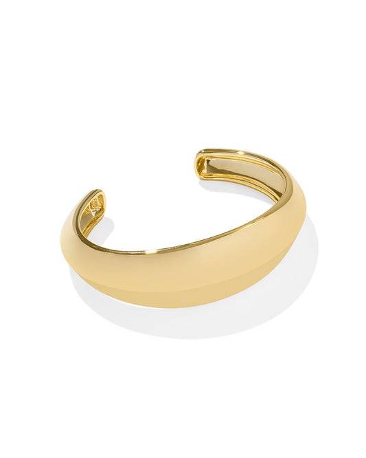 Kendra Scott Kaia Cuff Bracelet Gold S/M-Bracelets-Kendra Scott-B00251GLD,FD 03/05/25-The Twisted Chandelier