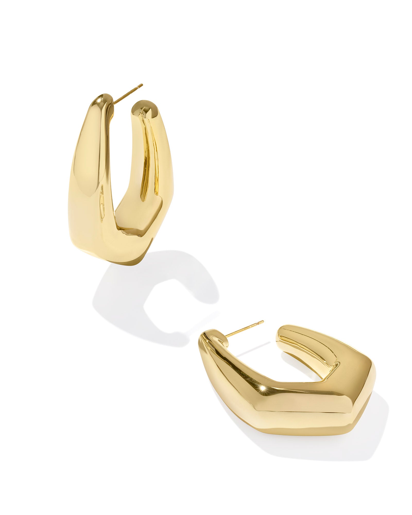 Kendra Scott Kaia Hoop Earrings Gold-Earrings-Kendra Scott-E1560GLD,FD 03/05/25-The Twisted Chandelier