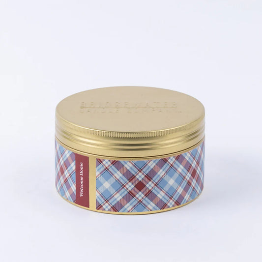 Bridgewater Welcome Home 3 Wick Tin Candle-Candles-Bridgewater-The Twisted Chandelier