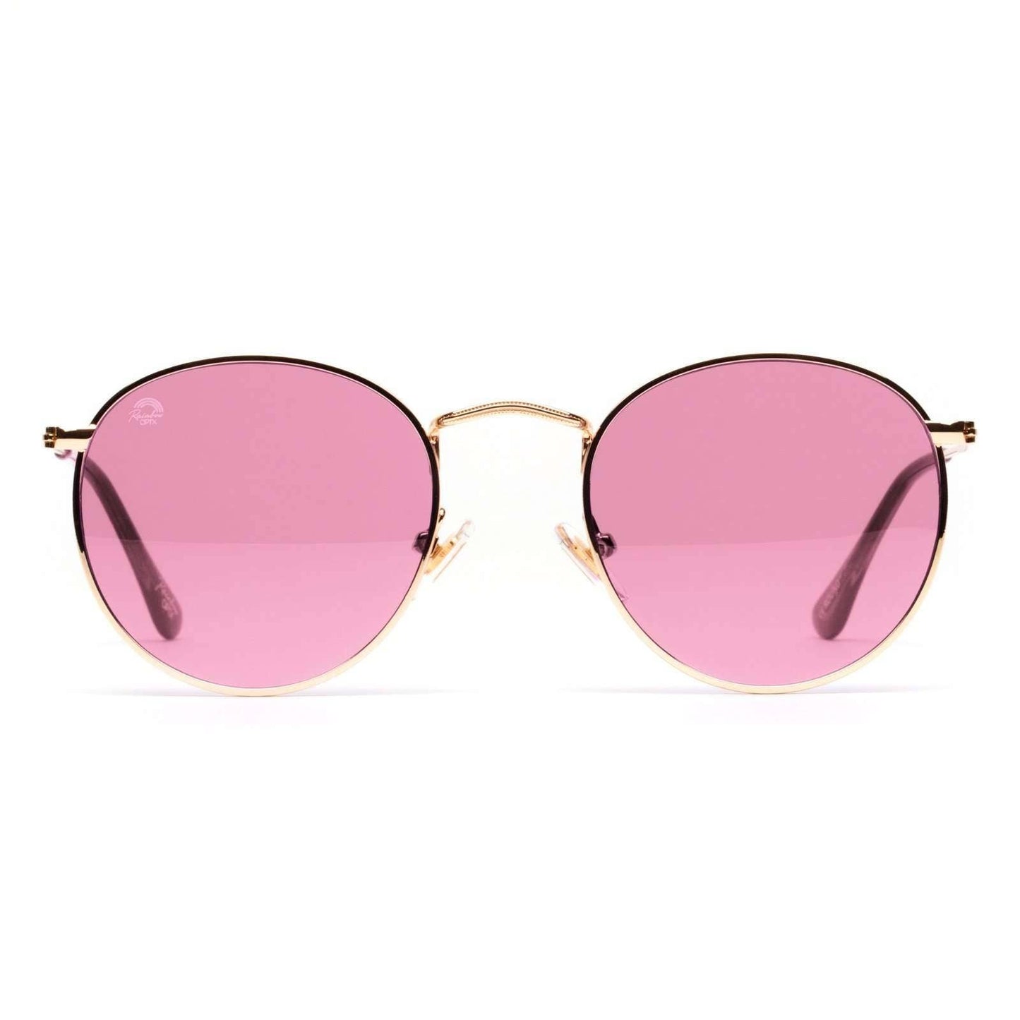 RainbowOPTX Sunglasses Round - Rose-Accessories-Rainbow Optx-Faire-The Twisted Chandelier