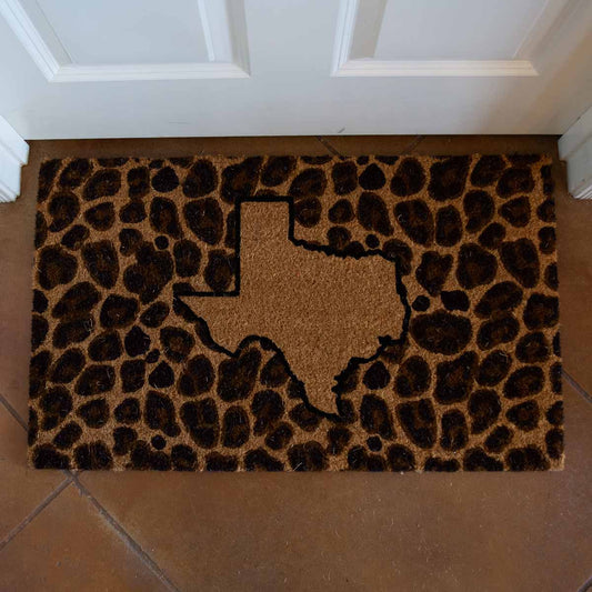 Texas Leopard Doormat-doormat-The Royal Standard-Accessories-The Twisted Chandelier