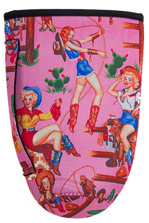 Pink Classic Cowgirl Portrait 30 oz. Tumbler Drink Sleeve-Drink Sleeves-Blandice-SD2004-The Twisted Chandelier