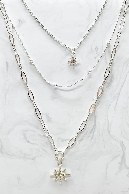 Kat Necklace - Silver-Necklace-MY GIRL IN LA--The Twisted Chandelier