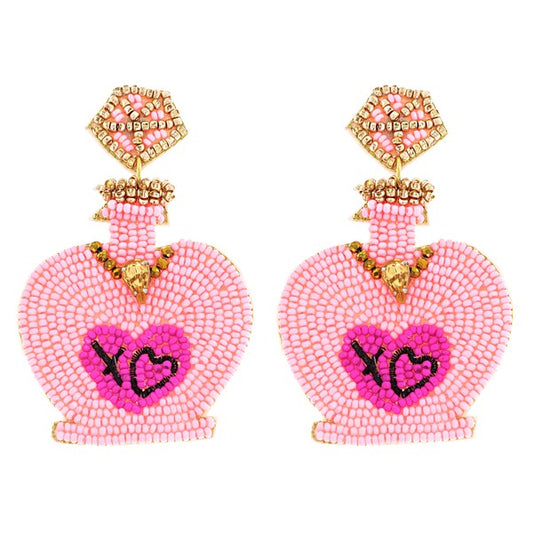 Jeweled Love Potion Beaded Earrings-Something Special LA--The Twisted Chandelier