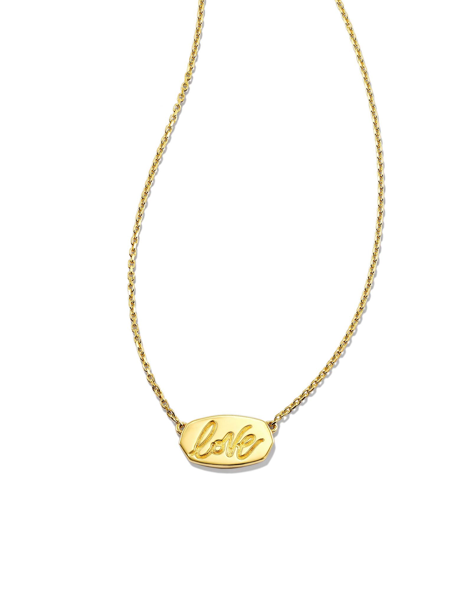 Elisa Curb Chain Necklace in 18k Gold Vermeil | Kendra Scott