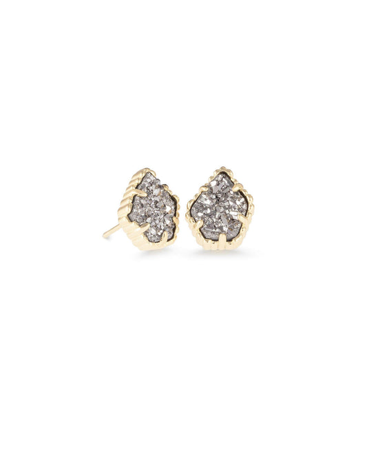 Kendra Scott Tessa Stud Earrings Gold Platinum Drusy-Earrings-Kendra Scott-E6028GLD-The Twisted Chandelier
