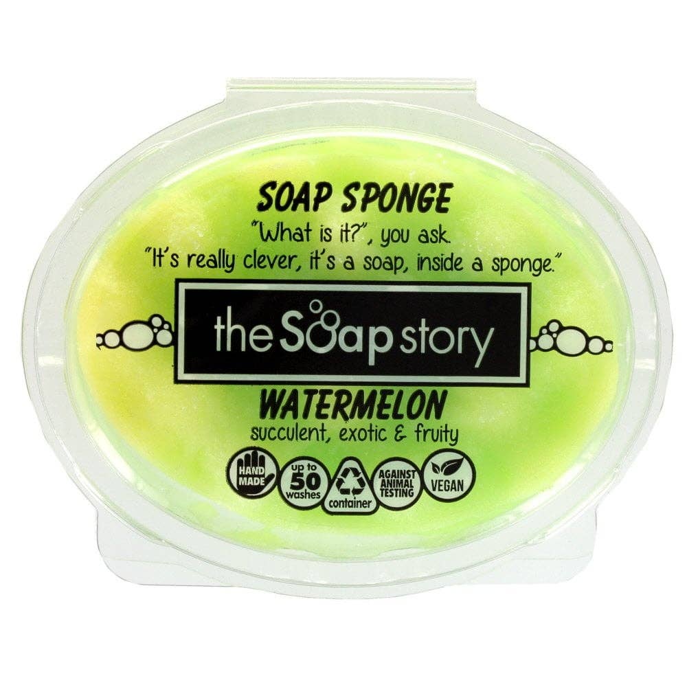 Watermelon Soap Sponge 150g-Bath & Beauty-The Soap Story-Faire, JAN2022-The Twisted Chandelier
