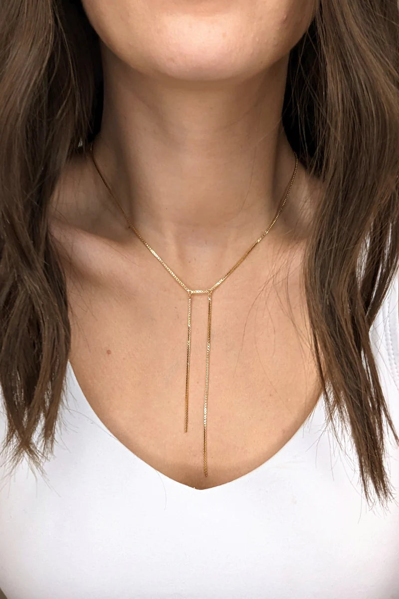 Catherine Necklace - Gold-Necklace-MY GIRL IN LA--The Twisted Chandelier