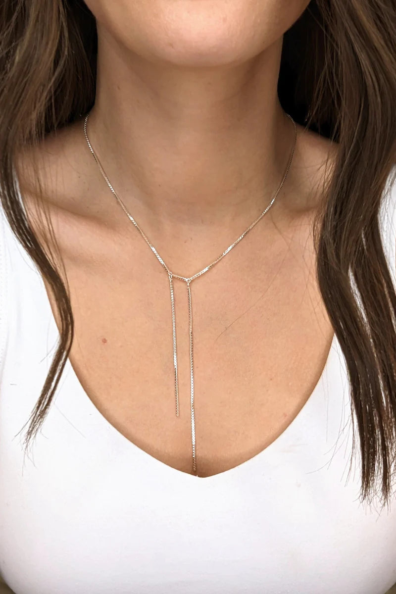Catherine Necklace - Silver-Necklace-MY GIRL IN LA--The Twisted Chandelier