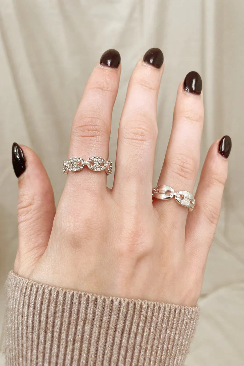 Claire Ring Set - Silver-Rings-MY GIRL IN LA--The Twisted Chandelier