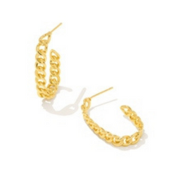 Kendra Scott Grier Hoop Earrings Gold Metal-Earrings-Kendra Scott-E1939GLD-The Twisted Chandelier