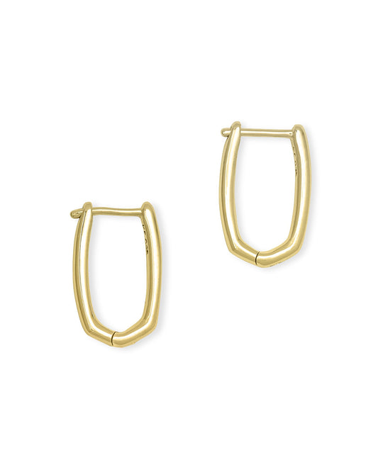 Kendra Scott Ellen Huggie Earrings 18K Gold Vermeil-Earrings-Kendra Scott-E1599GLD-The Twisted Chandelier