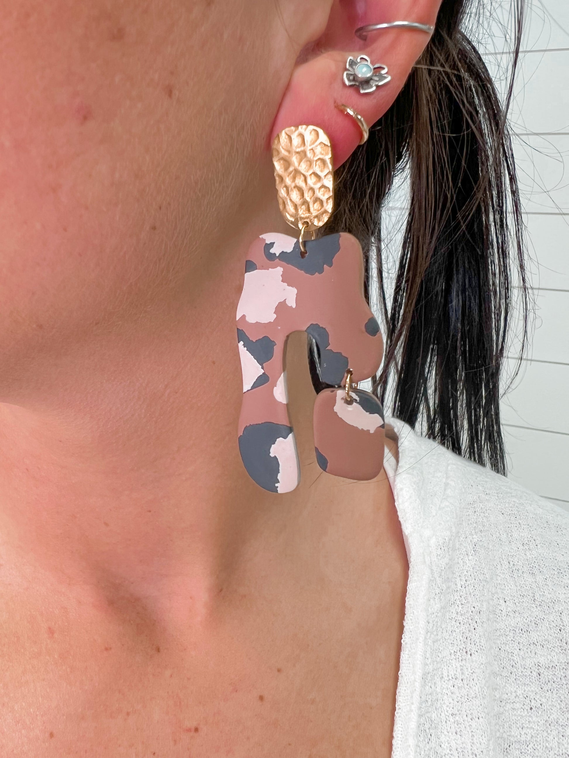 The Maude Earrings in Leopard-Earrings-Hey Grl Hey Jewelry-Faire-The Twisted Chandelier