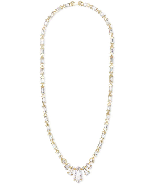 Kendra Scott Christianne Gold Collar Necklace Lustre Glass-Necklaces-Kendra Scott-Max Retail, N1291GLD-The Twisted Chandelier