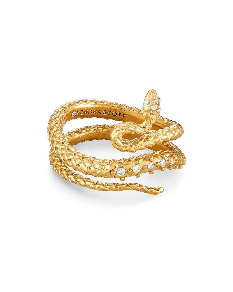 Kendra Scott Phoenix Wrap Ring Vintage Gold Metal 8-Rings-Kendra Scott-R1164VGD-The Twisted Chandelier